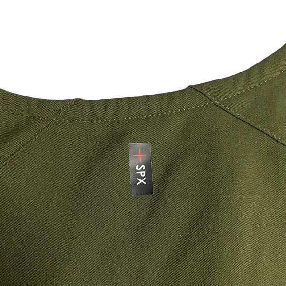 Grey's Anatomy Hunter Green Spandex Stretch Top - Picture 6 of 7